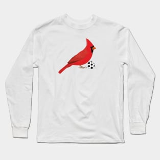 Soccer Cardinal Long Sleeve T-Shirt